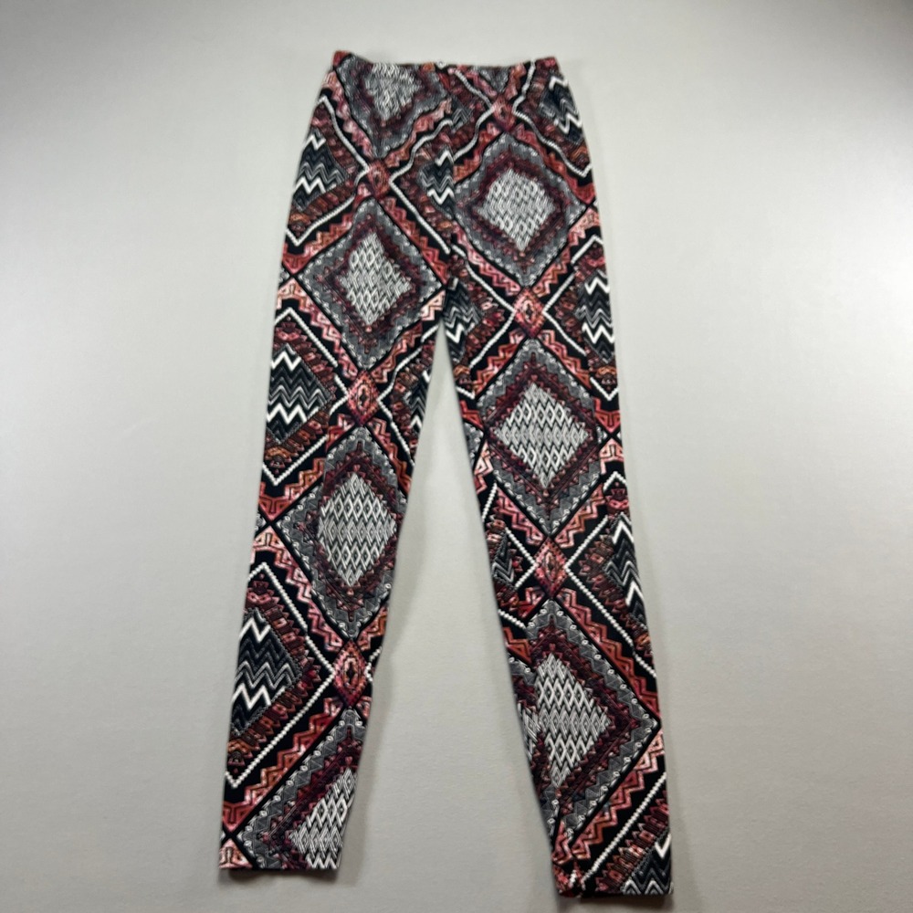 Always Leggings Womens Small Multicolor Geometric Tribal Print High Waisted Boho